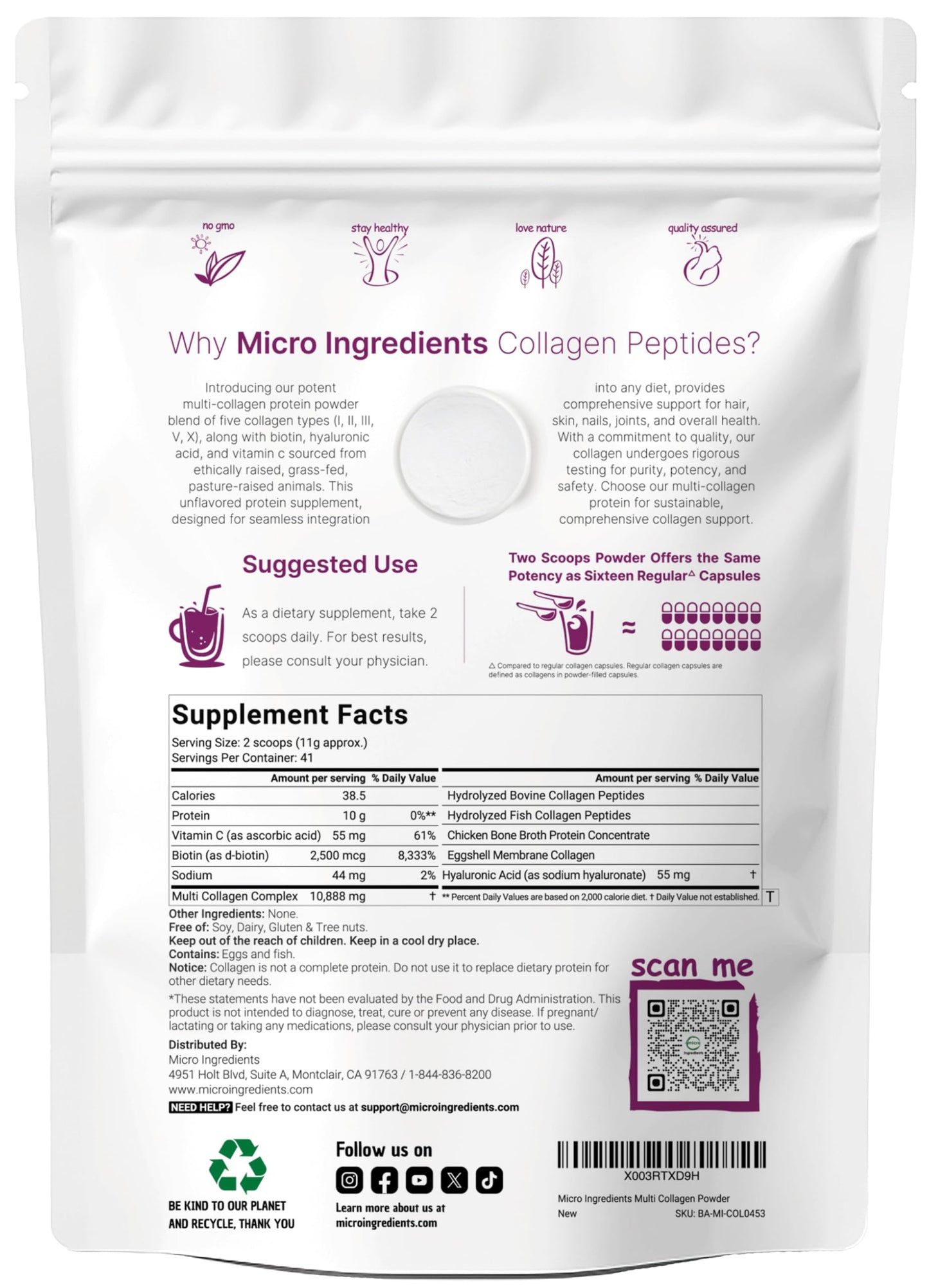 Multi Collagen Peptides Powder